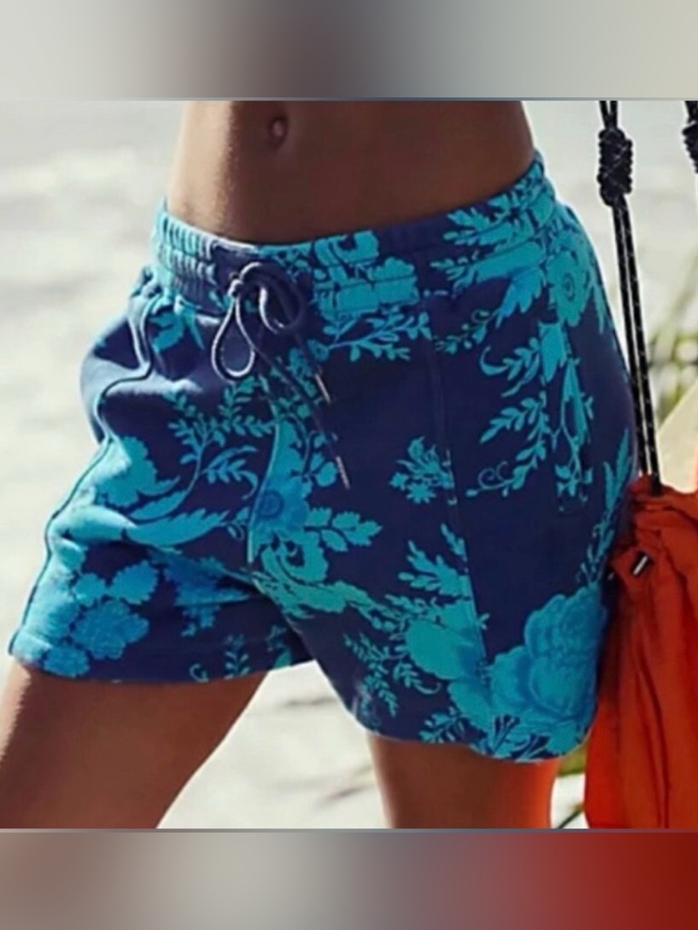 Free People Movement Sprint To The Finish Printed Sweat Shorts